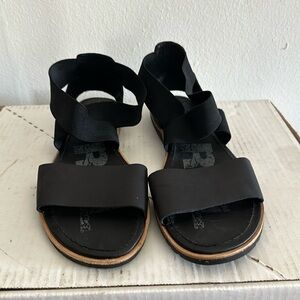 Black Sorel sandals size 11